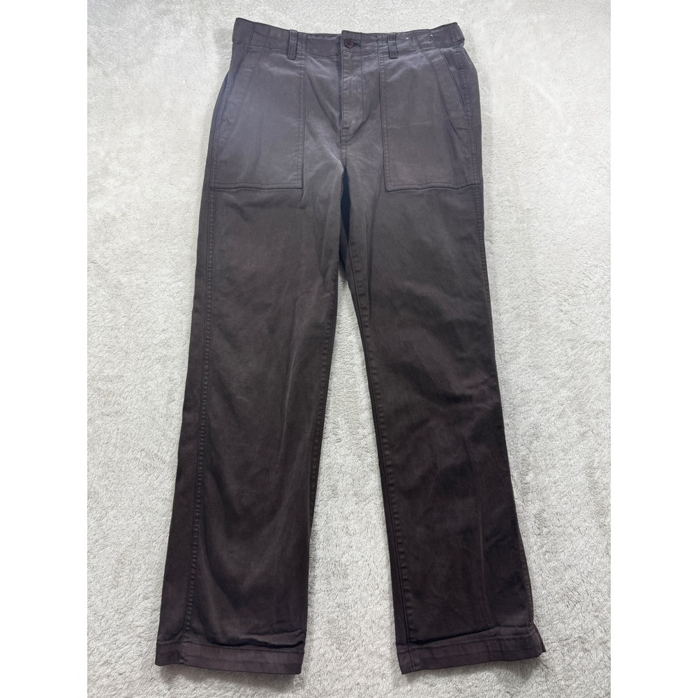 Madewell Womens‎ The Straight Utility Pant NX472 Brown Pants 27 Meas: 30x29